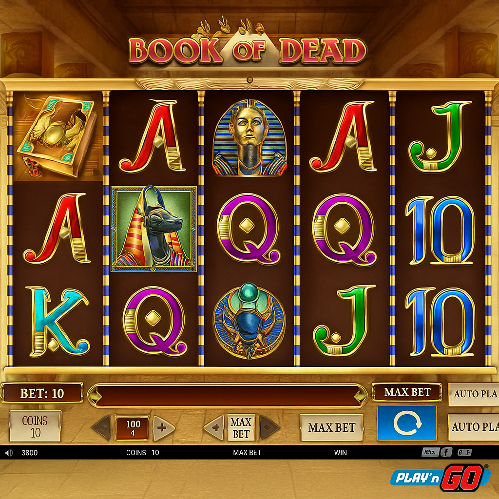 SciBet - Book of Dead Slot Game - Play'n GO