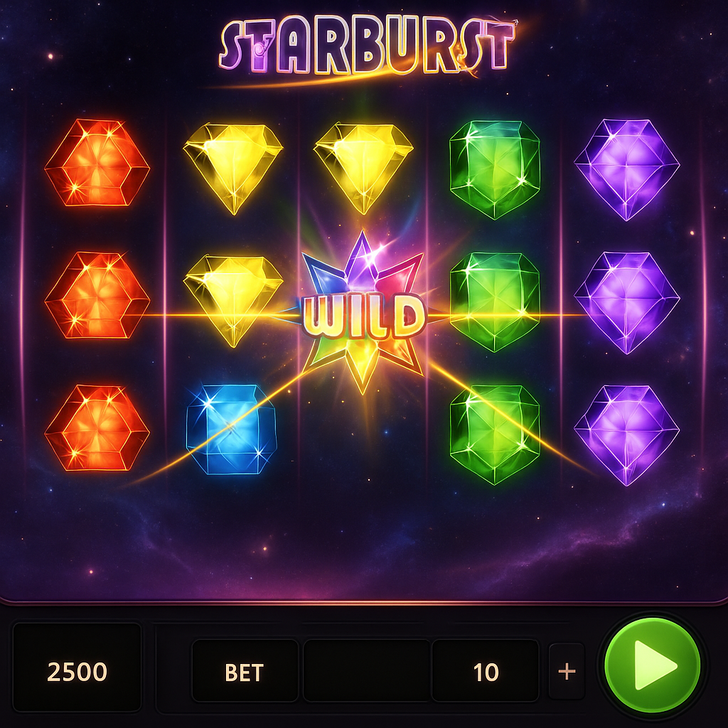 SciBet - Starburst Slot Game - Play Online