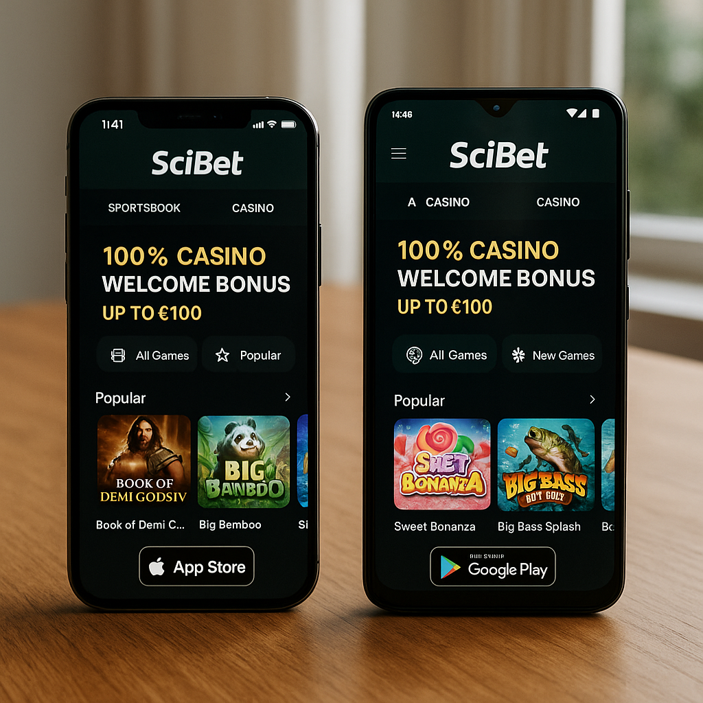 SciBet Apps - Browser-geoptimaliseerde versie voor iOS en Android
