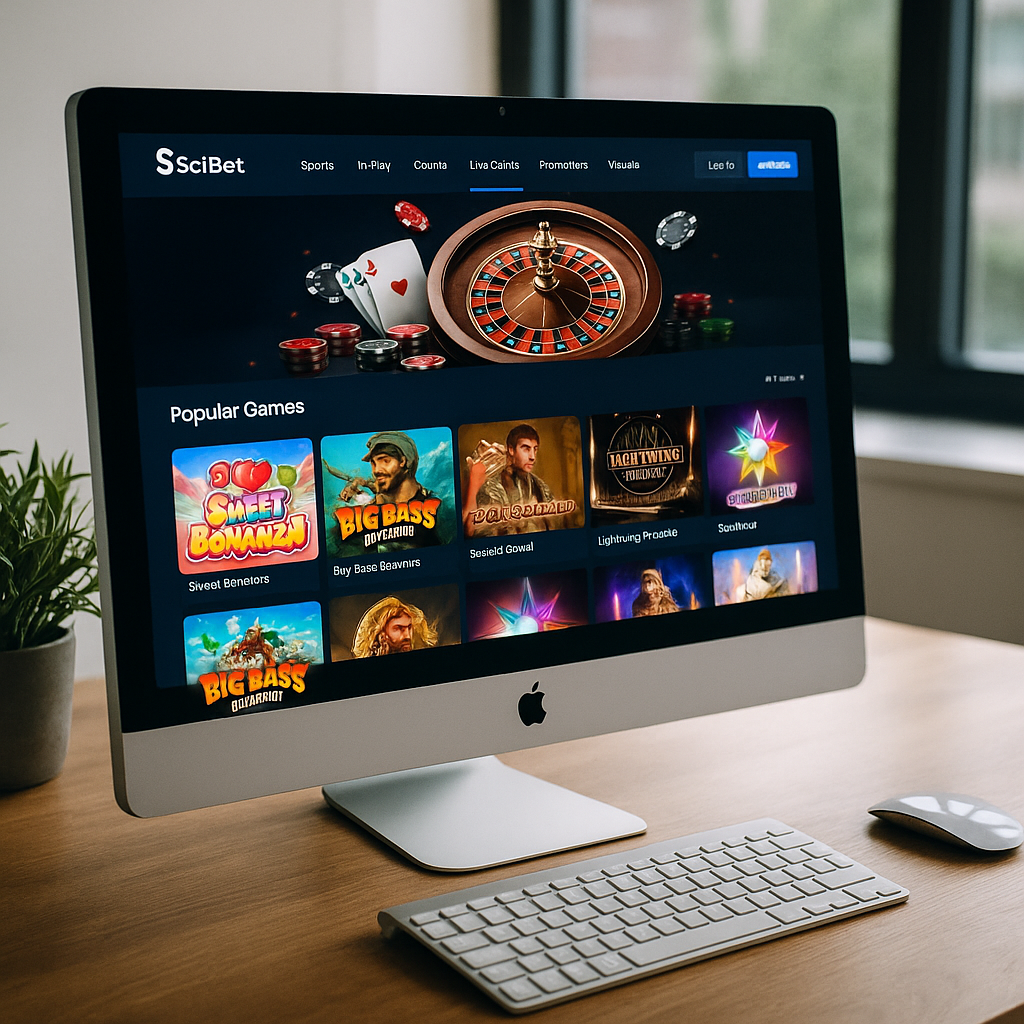 SciBet Desktop Platform - Modern futuristisch design voor Nederlandse spelers