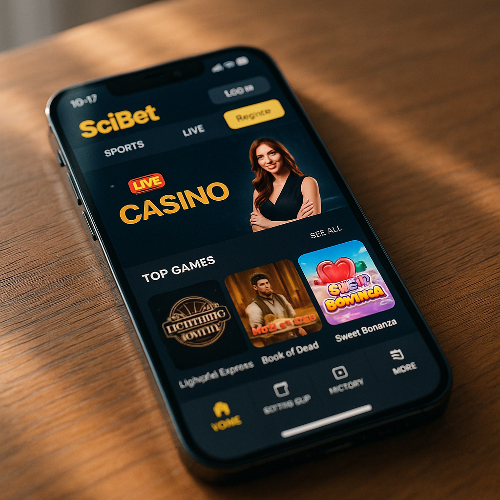 SciBet Mobile Platform - Responsive casino ervaring op telefoon en tablet
